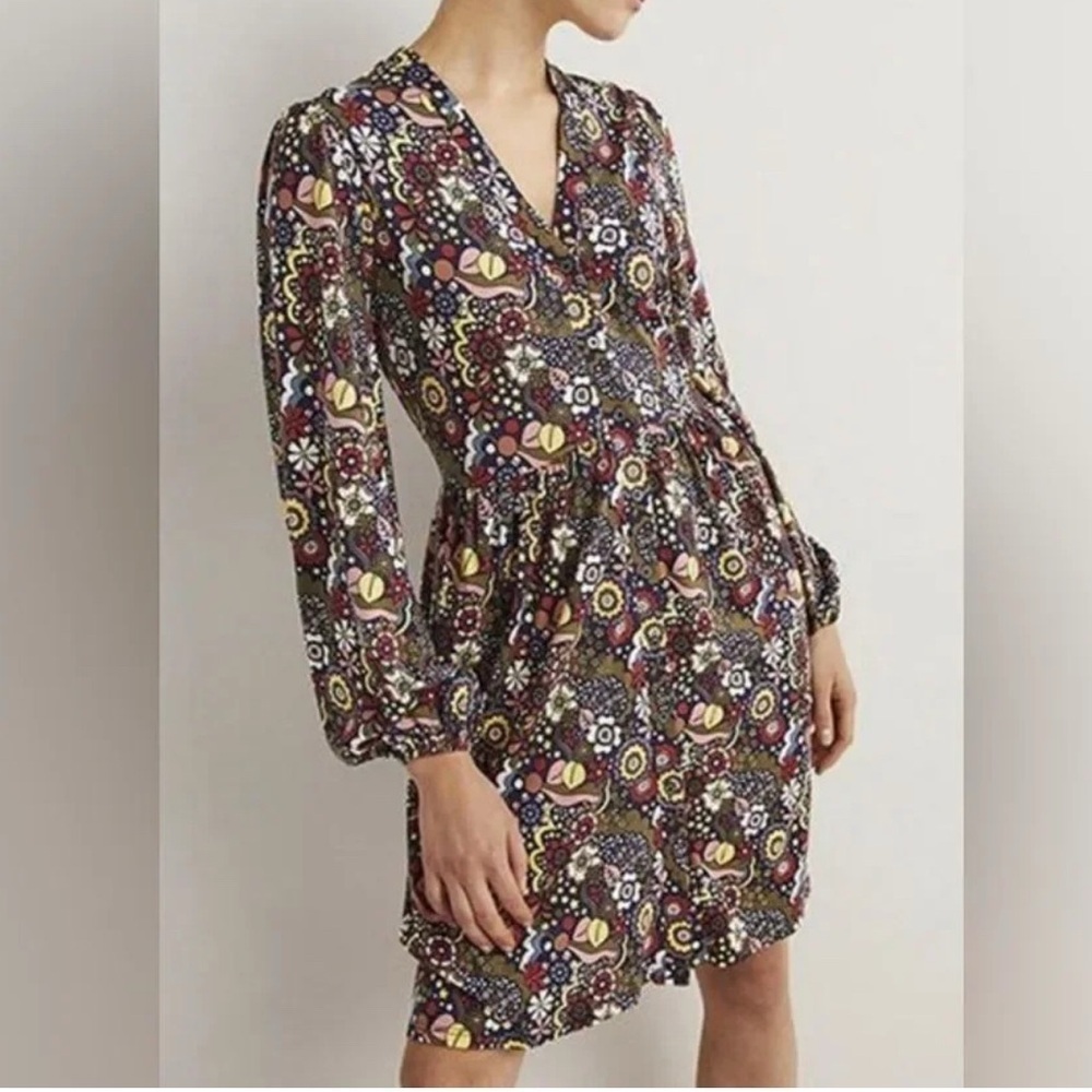 Boden Button-through Jersey Dress 10